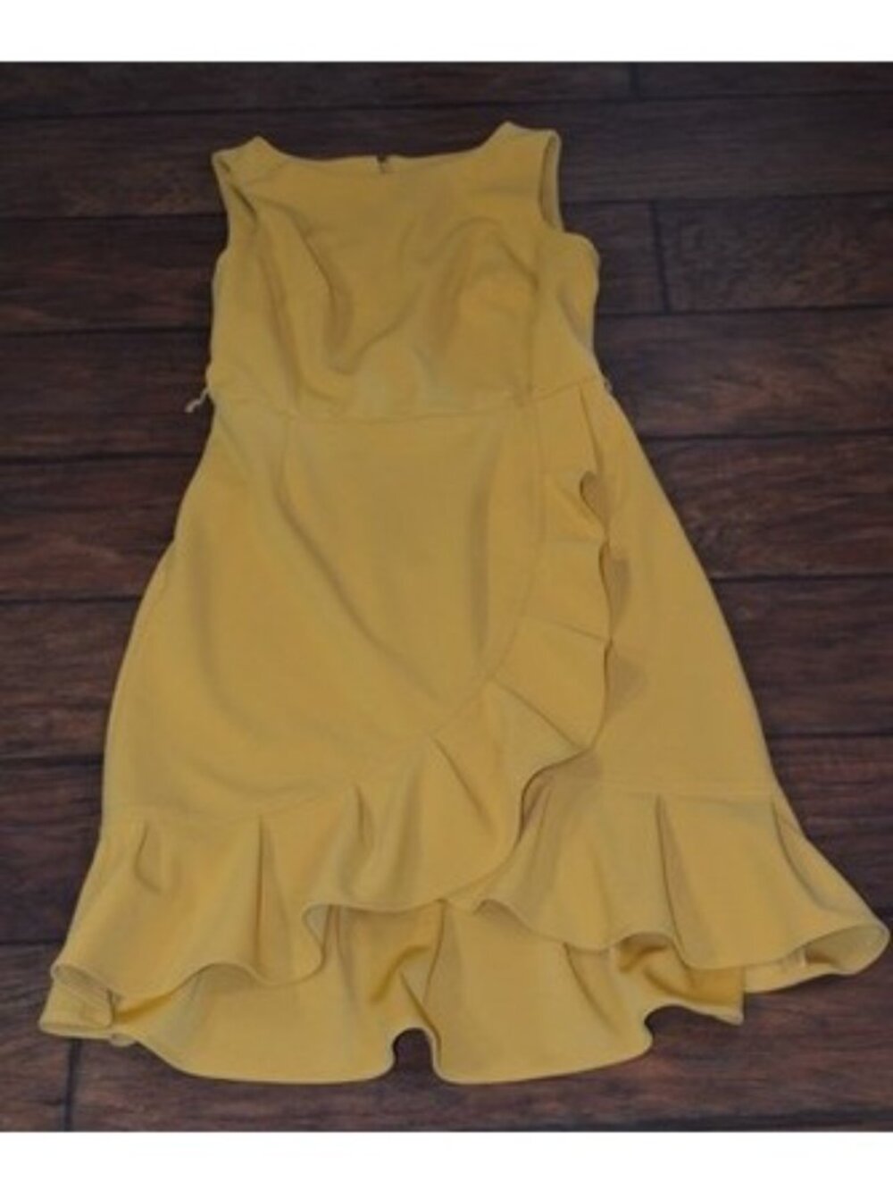 Womens Size 6P Calvin Klein Yellow Dress Cottage Cheerfull Cocktail Casual